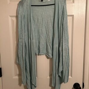 Torrid Soft Blue Knit Cardigan Size 5